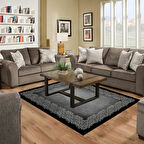 Dekoreko Kaymaz Taban Djt Salon Halısı Yıldız Deri Modern 1674