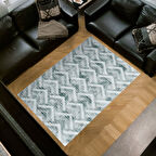 Dekoreko Kaymaz Taban Djt Salon Halısı Star Pamuk İskandinav F5124