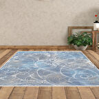 Dekoreko Kaymaz Taban Djt Salon Halısı Yıldız Deri Modern 1303