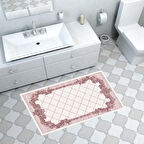 Dekoreko Kaymaz Taban Djt Banyo Halısı Yıldız Deri Modern 748