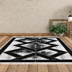 Dekoreko Kaymaz Taban Djt Salon Halısı Trend Saçaklı Modern 722