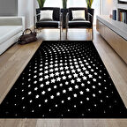 Dekoreko Kaymaz Taban Djt Salon Halısı Yıldız Deri Modern 723