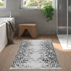 Dekoreko Kaymaz Taban Djt Banyo Halısı Star Pamuk Saçaklı İskandinav Mu123