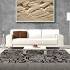 Dekoreko Kaymaz Taban Djt Salon Halısı Star Pamuk Saçaklı Modern Mu145