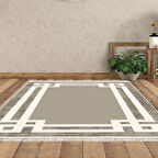 Dekoreko Kaymaz Taban Djt Salon Halısı Star Pamuk Saçaklı Modern 657M