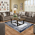 Dekoreko Kaymaz Taban Djt Salon Halısı Yıldız Deri Modern M5132