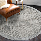 Dekoreko Kaymaz Taban Djt Salon Halısı Star Pamuk Saçaklı Yuvarlak İskandinav F5083