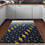 Dekoreko Kaymaz Taban Djt Mutfak Halısı Star Pamuk Saçaklı Modern 719