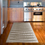 Dekoreko Kaymaz Taban Djt Mutfak Halısı Yıldız Deri Modern M5045