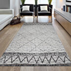 Dekoreko Kaymaz Taban Djt Salon Halısı Yıldız Deri İskandinav F5081