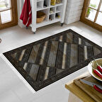 Dekoreko Kaymaz Taban Djt Mutfak Halısı Yıldız Deri Saçaklı Modern 731