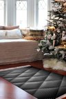 Kaymaz Dijital Mutfak & Salon Halı Star Pamuk Saçaklı Geometrik E5013