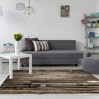 Dekoreko Kaymaz Taban Djt Salon Halısı Yıldız Deri Modern Mu136