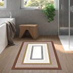 Dekoreko Kaymaz Taban Djt Banyo Halısı Yıldız Deri Modern 675M