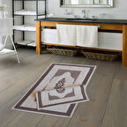 Eko Cotton Bukle Klozet Takimi 2 Pcs Osmanli Kahve