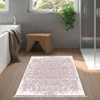 Dekoreko Kaymaz Taban Djt Banyo Halısı Star Pamuk Saçaklı Modern 1488