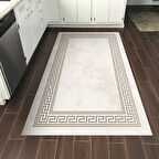 Dekoreko Kaymaz Taban Djt Mutfak Halısı Yıldız Deri Modern 626M