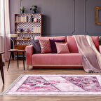 Dekoreko Kaymaz Taban Djt Salon Halısı Star Pamuk Saçaklı Modern 729