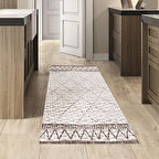 Dekoreko Kaymaz Taban Djt Mutfak Halısı Star Pamuk İskandinav F5081