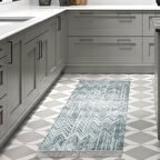 Dekoreko Kaymaz Taban Djt Mutfak Halısı Star Pamuk Saçaklı İskandinav F5083