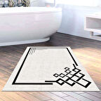 Dekoreko Kaymaz Taban Djt Banyo Halısı Star Pamuk Modern 1919