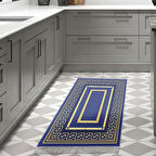 Dekoreko Kaymaz Taban Djt Mutfak Halısı Star Pamuk Saçaklı Modern 651M