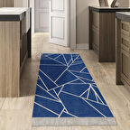 Dekoreko Kaymaz Taban Djt Mutfak Halısı Yıldız Deri Saçaklı Modern 717