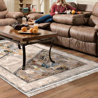 Dekoreko Kaymaz Taban Djt Salon Halısı Star Pamuk Saçaklı Modern 729