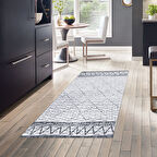 Dekoreko Kaymaz Taban Djt Mutfak Halısı Star Pamuk İskandinav F5081