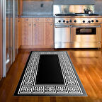 Dekoreko Kaymaz Taban Djt Mutfak Halısı Yıldız Deri Modern 608M