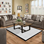 Alanur Home Kaymaz Taban Djt Banyo Mutfak Salon Halı Yıldız Deri Dokuma Desen E5007