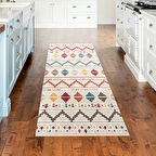 Dekoreko Kaymaz Taban Djt Mutfak Halısı Star Pamuk İskandinav F5001