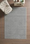 İskandinav Dokuma Bukleli Gri Jüt Taban Halı Salon Mutfak Koridor Yolluk Modern Halı 100x300 cm