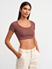 Kısa Kollu Crop Top