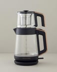 English Home CMK 6001 Cam Çay Makinesi ve Kettle Siyah-Bakır