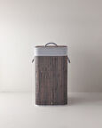English Home Selina Bambu Çamaşır Sepeti 35x35x60 cm Antrasit