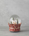 English Home Mensa Yılbaşı Kar Küresi 11,5x11,5x12,5 cm Kırmızı