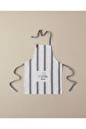Cookery Pamuk Polyester Mutfak Önlüğü 70x55 Cm Beyaz - Gri
