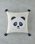 English Home Cute Panda Bebe Dekoratif Kırlent 45x45 cm Ekru
