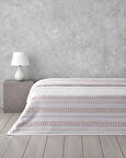Daisy Stripes Ecosoft Çift Kişilik Pike 200x220 cm Pembe