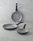 Costa Nuovo Premium 3'lü Tava Seti 20-24-28 cm Gri