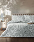 Leaf Dream Kolay Ütülenir Çift Kişilik Nevresim Takımı 200x220 cm Yeşil
