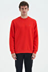 Fiesta O Yaka Şardonlu Rahat Form Basic Erkek Sweatshirt - 88137 | XL