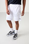 Beyaz Polyester Kalın Yumuşak Comfort Fit Erkek Şort - 81271
