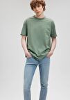 Mavi Bisiklet Yaka Yeşil Basic Tişört 066249-71483