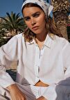 Beyaz Keten Gömlek 1210747-620