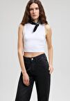 Mavi Beyaz Crop Top 1610786-620