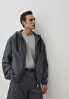 Kapüşonlu Gri Ceket 0110366-80776