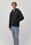 Kapüşonlu Siyah Ceket 0110357-900