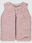 Civil Girls Kız Çocuk Yelek 2-5 Yaş Pudra